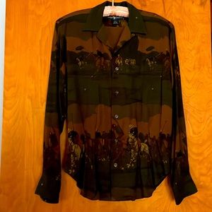 Ralph Lauren Blouse with Polo Theme. Collar/cuffs—all perfect condition! Size 6